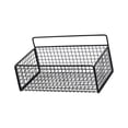 thumbnail image 3 of Organizador de pared colgante, cesta colgante de alambre, cesta de alambre de acero resistente para manualidades M Negro, 3 of 9