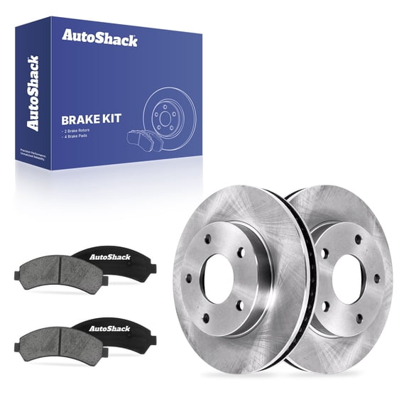 AutoShack Front Brake Rotors & Ceramic Pads for Chevrolet & GMC, S10 1998-2004 Blazer 1997-2005 Sonoma 1998-2004 Jimmy 1998-2005, 4WD RWD AWD L4 2.2L V6 4.3L - 10.78" (273.9 mm), 5-Lug