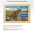 thumbnail image 2 of ArtToFrames 15x10.02 Inch - 38x26 CM Gold Puzzle Frame for 1000 piece Puzzles.0.75 Inch Custom Wood Puzzle Frames, Bright Gold - Comes with Regular Glass, 2 of 6
