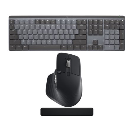 UPC: 0196271071488 | Logitech MX Mechanical Illuminated Wireless Keyboard Mouse and Palm Rest