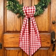 thumbnail image 3 of Plaid Wreath Sash for Front Door Seersucker Wreath Sash Burlap Garland Ribbon Accessories for Wreath Yard Doorway Indoor Outdoor Bridal Shower Home Decor,5 x 55in, 3 of 7