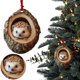thumbnail image 4 of Que Cuelgan Adornos Rústico Adorno Navidad Animal Acrílico, 4 of 9