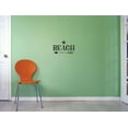 thumbnail image 1 of Custom Decals Beach Wall Art Size: 18 Inches x 18 Inches Color: Black, 1 of 1