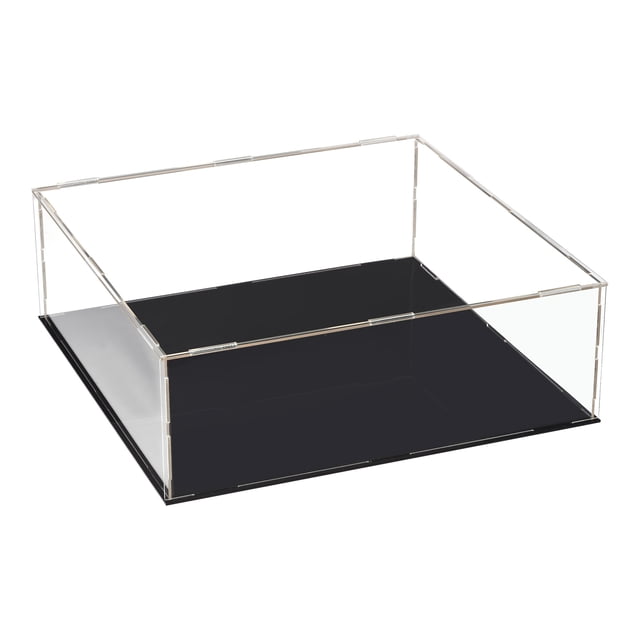 Unique Bargains Acrylic Clear Display Case Box Dustproof Protection Showcase Cube Collectibles Show Box 25x25x10cm