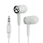 Paw Print Pet Dog Cat B&W Novelty In-Ear Earbud Headphones