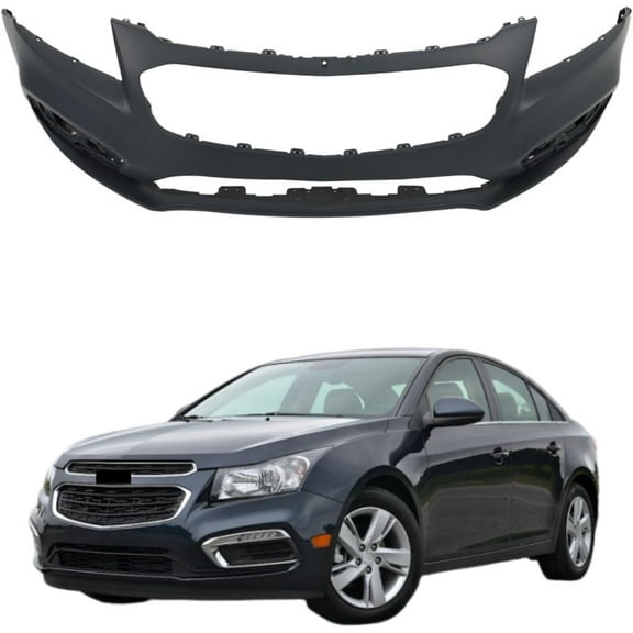 EPOTOOR Plastic Front Bumper Cover Primed Replacement for Cruze 2015 Replacement for Cruze Limited 2016 GM1000976