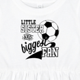 thumbnail image 4 of Inktastic Little Sister and Biggest Fan Soccer Player Girls Baby Dress, 4 of 5