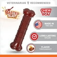thumbnail image 5 of Nylabone Power Chew Basted Blast Textured Bone Dog Chew Toy Bacon & Steak Medium (1 Count), 5 of 17