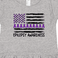 thumbnail image 4 of Inktastic Epilepsy Awareness Purple Ribbons and Flag Girls Toddler Dress, 4 of 5