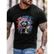 thumbnail image 2 of Men's T-Shirt,Short Sleeve Tee Shirt Casual Tops Fashion Raccoon Crew Neck T Shirts for Men, 2 of 8