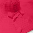 thumbnail image 6 of CheerKidz Women's Wide Brim Foldable Sun Hat with Bow Detail Color-Block Beach Bucket Hat Fashionable Outdoor UV Protection Cap (Hot Pink,Free Size)., 6 of 8