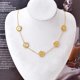thumbnail image 3 of Long chain necklace with five leaves including gift box Xmas, 3 of 4