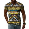 thumbnail image 1 of T-shirts d'Été Unisexes à Motifs Ethniques Colorés pour Hommes, Tendance Mode 3D, Col Rond Imprimé, Manches Courtes, 1 of 5