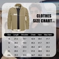 thumbnail image 3 of TACVASEN Men's Lightweight Windbreaker Jackets Full Zip Up Stylish Coat Business Casual Laydown Collar Work Dress with Zip Pockets Khaki L, 3 of 8