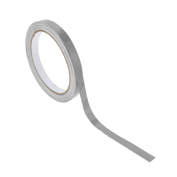 Unique Bargains Pinstripe Tape 15mmx10m Car Stripes Pinstripe Decals for Car Motorcycle and Boat Racing Stripes DIY Stickers Glossy Silver Tone 1 Pcs