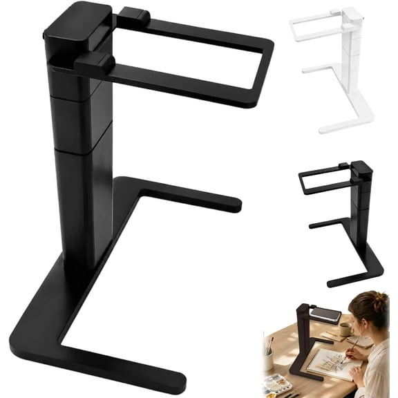 Overhead Phone Camera Stand, Adjustable Desk Phone Holder for Document Scanning