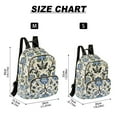 thumbnail image 2 of FORMRS Mini Backpack Purse for Women Quilted Travel Daypack Casual Shoulder Bag, Blue Floral, 2 of 7