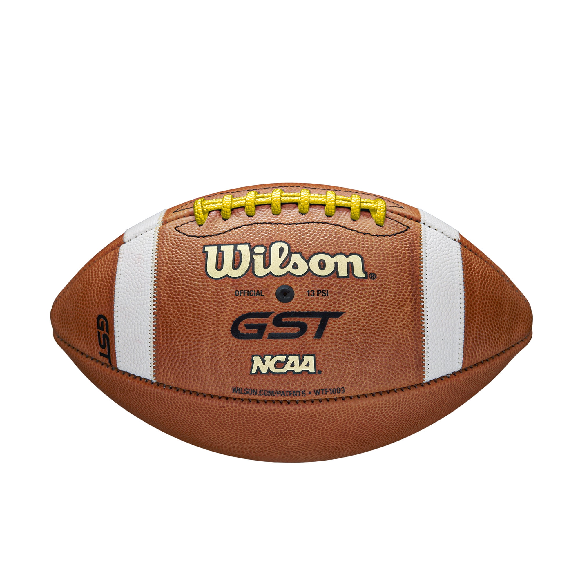 Wilson GST Color Game Football - Yellow, Official Size