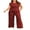 Red, variant on SHEWIN Sweatsuits for Women Plus Size Casual Sets Cap Sleeve Fashion Summer 2 Piece Sets