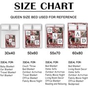 Birthday Christmas Wedding Gifts for Dad, Personalized Custom Blanket with Photo to Dad Men from Daughter Son, Custom Dad Gifts, Dad Blanket (DAD 9)