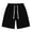 Black, variant on Big and Tall Men's Jean Shorts Drawstring Casual Summer Denim Shorts Loose Fit Wide Leg Comfortable Jorts with Pockets Dark Blue 5XL