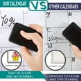 thumbnail image 2 of Dry Erase Fridge Magnetic Calendar - White Board Magnetic Calendar for Refrigerator Wall Home Kitchen Decor, Grocery List Magnet Pad,E, 2 of 5