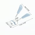 thumbnail image 2 of Unique Bargains 1 Pc Women Flat Handle Eyelash Curler for Business Travel Light Carbon Steel PS Light Blue, 2 of 4