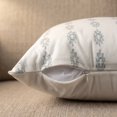 thumbnail image 2 of Unique Bargains Set of 2 Modern Botanical Floral Printed Throw Pillow Covers Grey 18"x18", 2 of 8