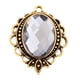 thumbnail image 3 of 5 Unids / pieza Ronda Colgante De Aleación De De Imitación Para Las Mujeres Teléfono Clave Decoración Accesorio gris negro Macarena Aleación de cristal colgante, 3 of 8