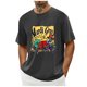 thumbnail image 4 of Casual Summer Tops Carnaval Impreso de Manga Corta Cuello Redondo, Poliéster Ligero para la Fiesta de Verano de Primavera, 4 of 9