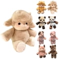 thumbnail image 1 of Plush Sheep Doll Running Figure, Soft Stuffed Animal Toy With Adorable Facial Expression And Playful Running Pose Design, Perfect For Teens As A Birthday Gift And Collectible, 1 of 4