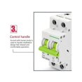 thumbnail image 4 of DC250V Solar PV Circuit Breaker 1P 40A Mini Circuit Breaker for PV System Short Circuit Protector, 4 of 5