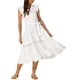 thumbnail image 2 of Vestido de verano sin mangas INSPIRE CHIC para mujer, vestido de verano con cuello en V, volantes, con cinturón, vestido en línea M color crema blanco, 2 of 6