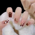thumbnail image 4 of Heallor-esmalte de uñas de Gel Floral, 24 piezas, rojo vino, manicura permanente, usable, uso repetido, 4 of 5