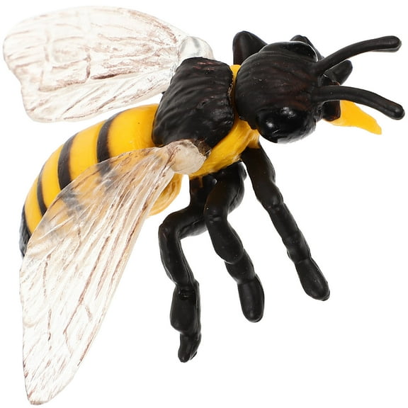 FRCOLOR 1Pc Bee Figurine Realistic Plastic Animal Model Teaching Prop Educational Toy