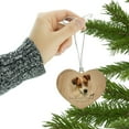 thumbnail image 3 of Jack Russell Terrier Dog Breed Heart Love Wood Christmas Tree Holiday Ornament, 3 of 4