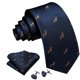 thumbnail image 2 of Conjunto de Corbata Barry.Wang con Diseño de Animales en Seda Tejida 150cm, 2 of 8