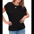 thumbnail image 2 of Top de Crochet con Cuello Redondo y Corta para Mujer, Color Negro, Talla L, 2 of 8