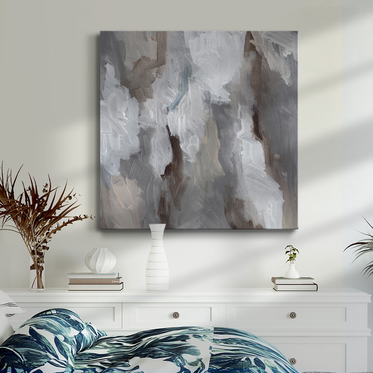 Wexford Home Cloudy Shapes I-Premium Gallery Wrapped Canvas, 10" x 10" - Ready to Hang