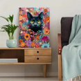 thumbnail image 5 of Cute Black Cat Abstract Art Canvas Print, Wall Decor for Living Room Bedroom Office Hallway Apartment, 5 of 8