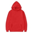 thumbnail image 5 of Linfrsh Girls Sequin Angel Wings Hoodies Trendy Long Sleeve Hooded Baggy Drawstring Sweat Fashion Casual Pullovers With Pockets(Red,4-5 Years), 5 of 8