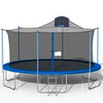 thumbnail image 2 of Fithood 16FT TRAMPOLINE( BLUE ) WITH ENCLOSURE NET AND LADDER-METAL, 2 of 5