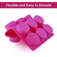 thumbnail image 4 of 12 Cavities Silicone Mold, 2 Pcs Round Cake Mold Chocolate Cookie Mold Handmade Soap Mold DIY Baking Tool Tray Reusable for Round Candy Jello Cake Chocolate, 4 of 4