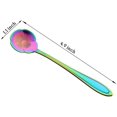 thumbnail image 2 of ORUYROP 8 Pcs Flower Spoon Set, Stainless Steel Reusable Tea Scoops Stirring Spoon Coffee Spoon Mixing Spoon Sugar Dessert Cake Spoon Ice Cream Spoons Tableware for Tea Partie (length:4.9 inch, 2 of 7