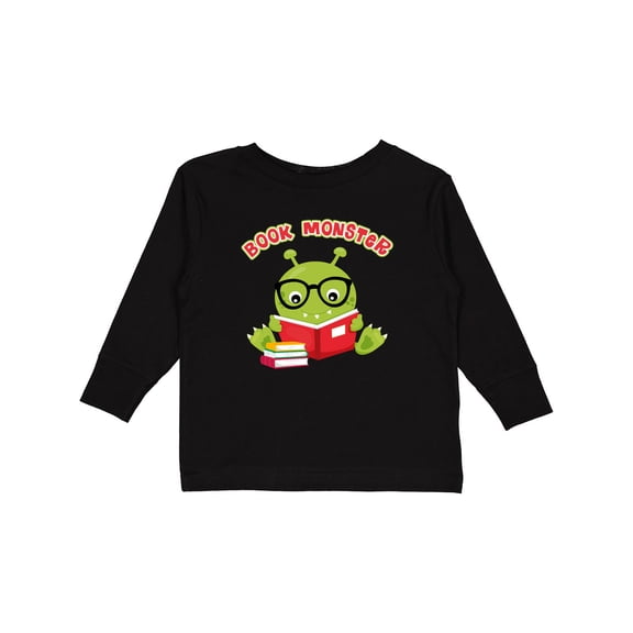 Inktastic Book Monster Boy Boys or Girls Long Sleeve Toddler T-Shirt