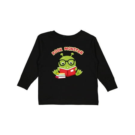 

Inktastic Book Monster Boy Gift Toddler Boy or Toddler Girl Long Sleeve T-Shirt