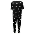 thumbnail image 5 of FUNDUFI Womens Pajamas Outfit Set Short Sleeve Casual Valentine's Day Love Heart Printed Soft Pajama Shirt Pants 2Pcs Sleepwear Outfit Sets Comfortable Loose Fit Pyjamas Set Comfy Women's Nightwear, 5 of 6