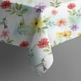 thumbnail image 5 of Pioneer Flower Floral Print Pattern Square Tablecloth, Waterproof Wipeable Spillproof Washable Table Cover for Home Kitchen Party Decor, 42"x42", 5 of 6