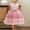 47#Pink, variant on gljltg Girls' 100% Polyester Chiffon Puff Pleated Dress Breathable Soft Comfort for Daily Travel Birthday Party, 2-10 Years
