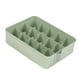 thumbnail image 2 of Estuche para guardar calcetines y ropa interior, divisores portátiles que ahorran espacio, contenedores para guardar lencería. 15 rejillas verde, 2 of 7